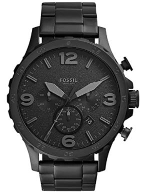 black fossil watch