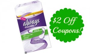 New Always Discreet Coupons :: Southern Savers