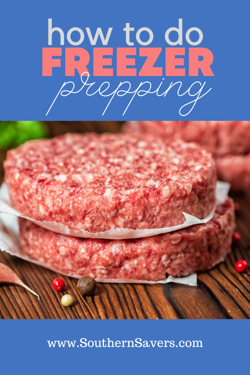 If freezing entire meals seems overwhelming, consider freezer prepping! Freezer prepping means you put components of meals in the freezer to save time.