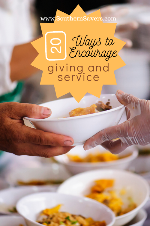 Here are 20 ways to encourage giving and service throughout the year, not just during the holidays. These are great ways to families to serve together!