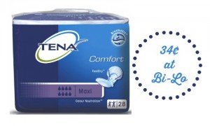 Tena Coupon | Pads for 34¢ :: Southern Savers