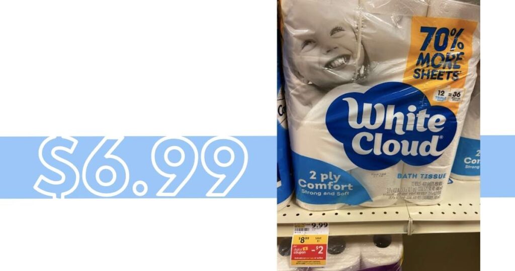 white cloud bath tissue