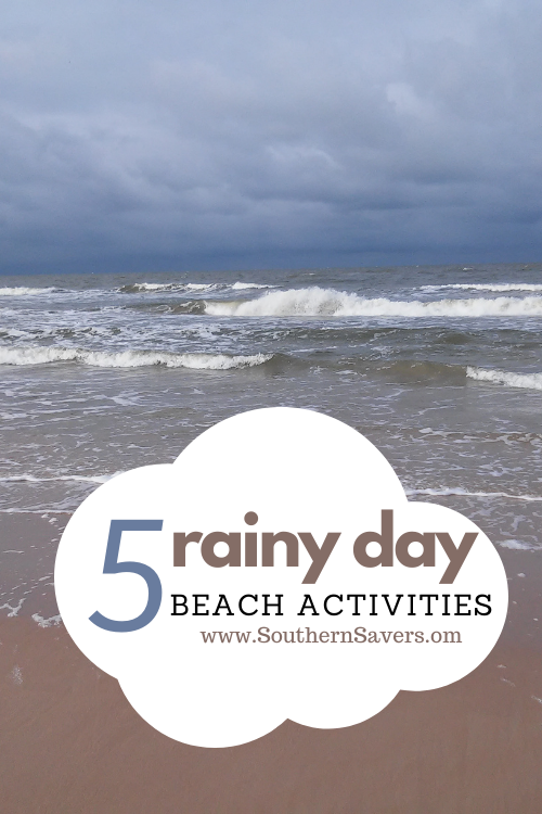 Here are some rainy day beach activities to keep the kids entertained if the weather during your vacation isn't cooperating! 