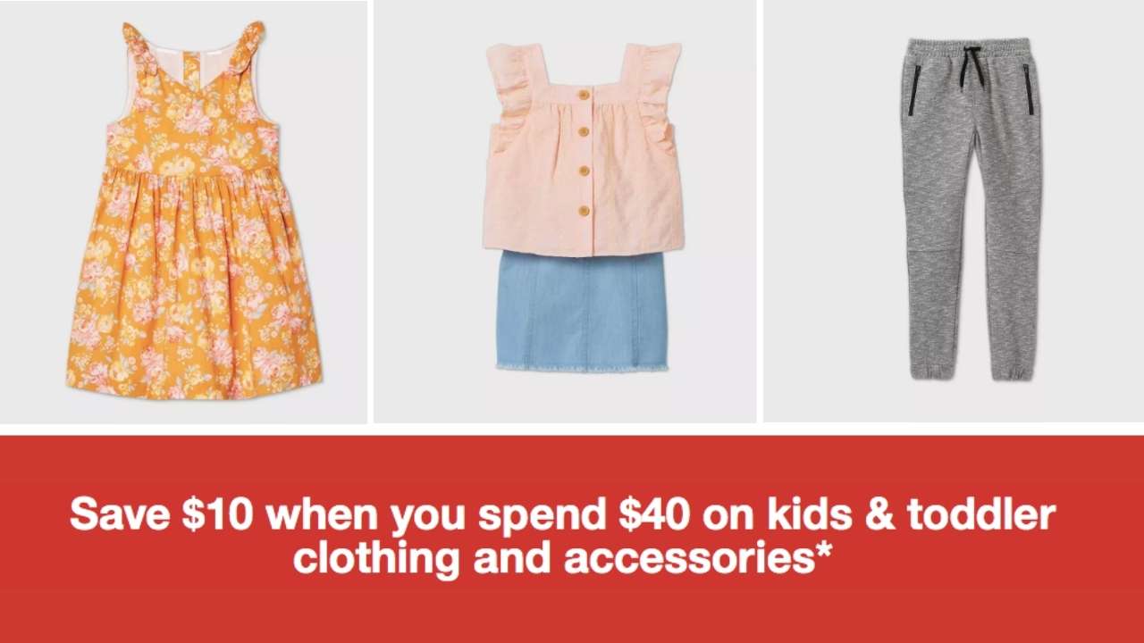 Target 5 off 25 or 10 off 40 Kids' Apparel Purchase Southern