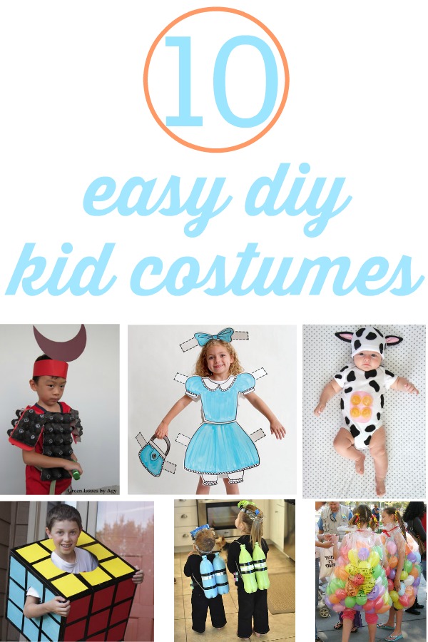 10 DIY Costumes For Kids Using Household Items