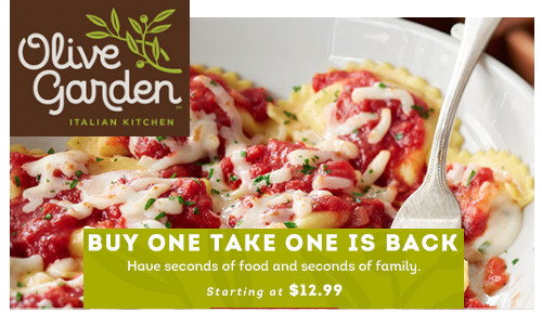 olive garden dinner take coupon enter code there go off