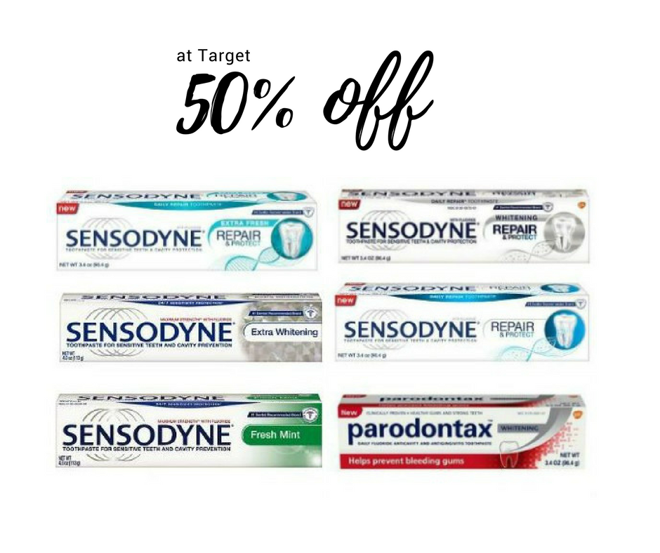 Sensodyne Toothpaste 50 off at Target Southern Savers
