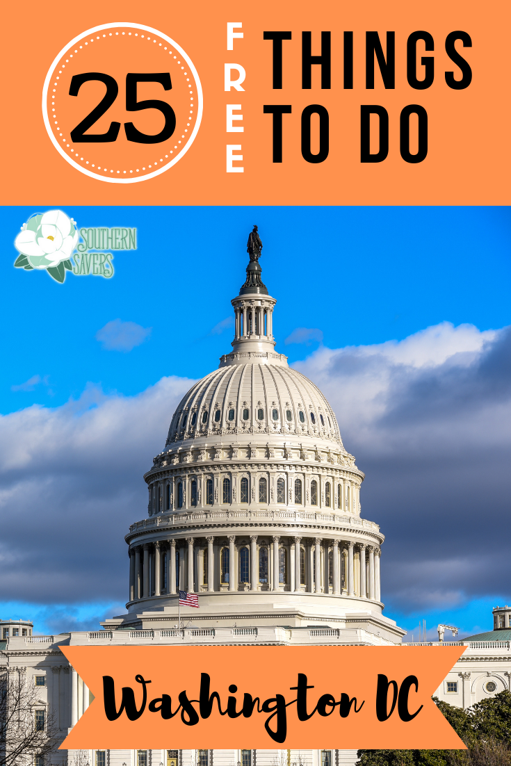 Our nation's capital can be an expensive place, so stick within budget with these frugal activities! Here are 25 free things to do in Washington DC.