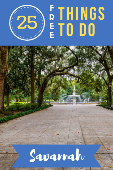 Located deep in the Southeast, this historic city has a ton of amazing options for fun. Here are 25 free things to do in Savannah!