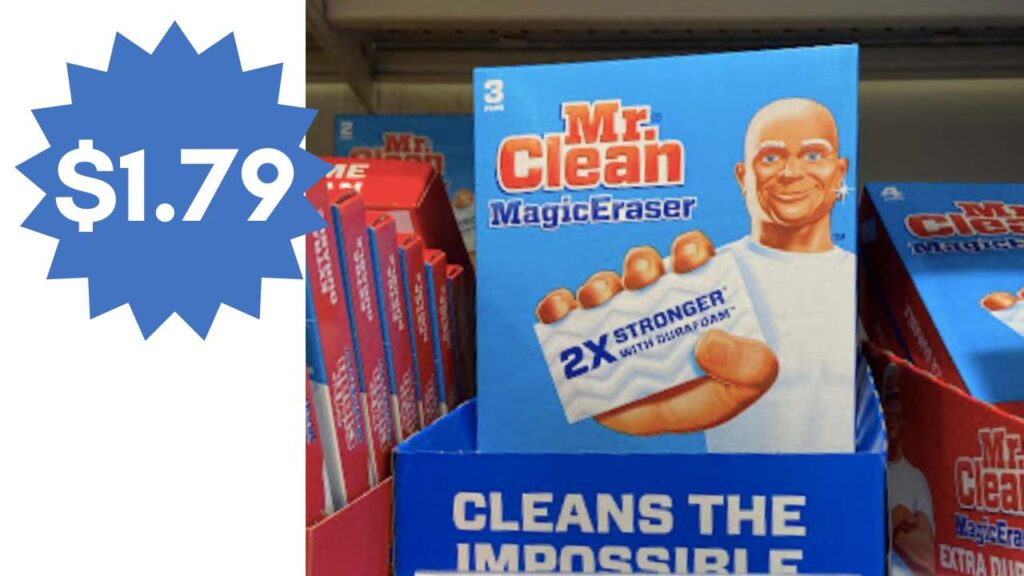 1.79 Mr. Clean Magic Erasers at Kroger Southern Savers