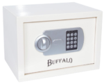 small beige electronic handgun safe