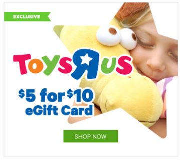 Groupon Email: $10 Toys R Us Card for $5 :: Southern Savers
