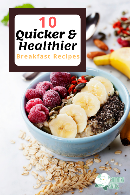 If you have a resolution to be healthier this year, food is a big part of that. Here are 10 quick and healthier breakfast recipes!