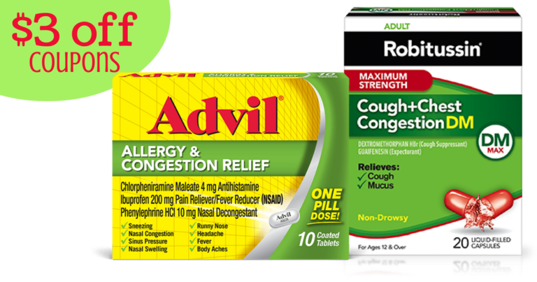 New High Value Robitussin &amp; Advil Coupons :: Southern Savers