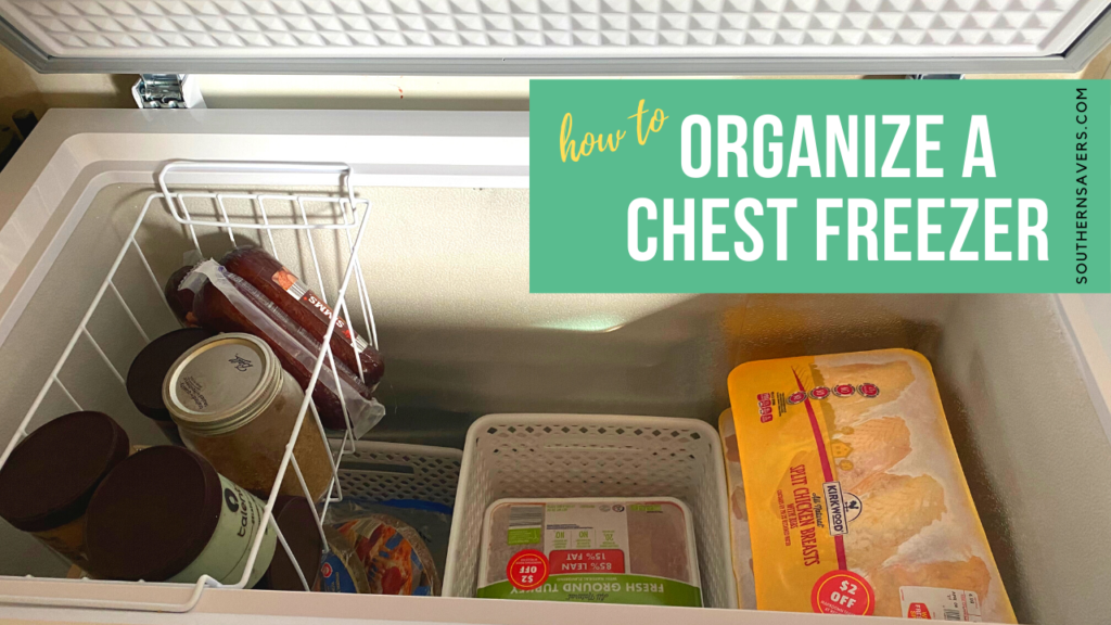 Deep Freezer Organization w/ Dollar Tree Bins 