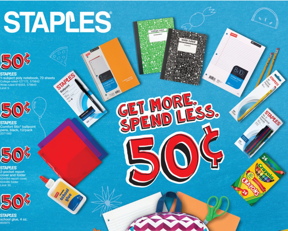 Staples Back To School Deals 7/97/15 Southern Savers