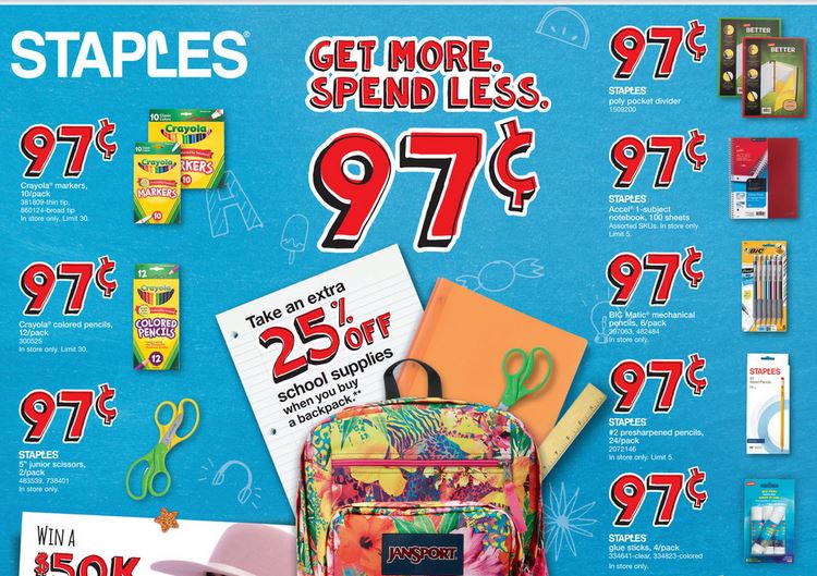 Staples Back To School Deals 7/167/22 Southern Savers