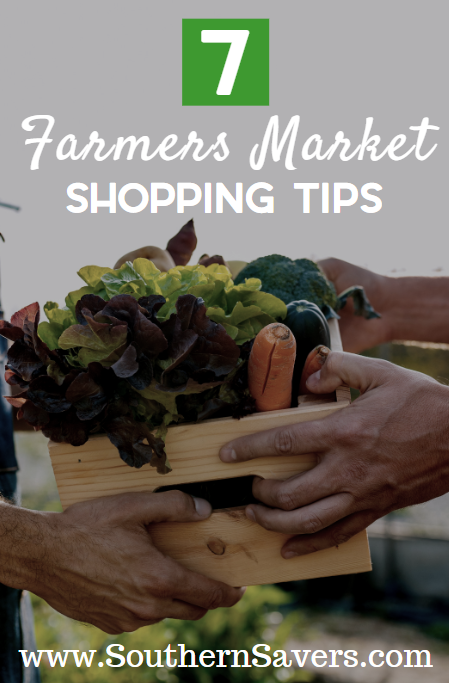 Celebrate National Farmers Market week by shopping local! These 7 farmers market shopping tips will help you keep to your budget. 