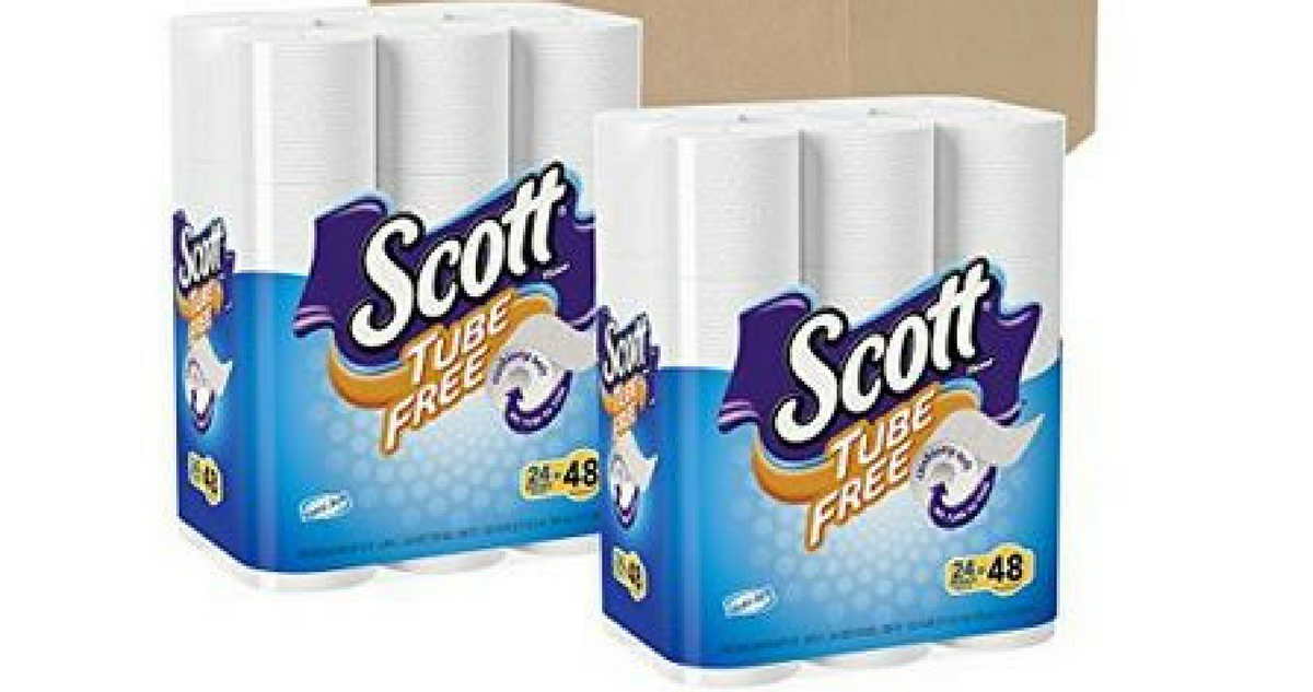 Amazon Deal Scott TubeFree Toilet Paper, 23¢ Per Roll Southern Savers