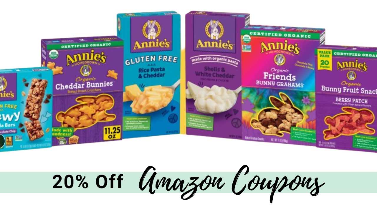 annie's amazon coupons