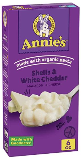 annie's shells and white cheddar