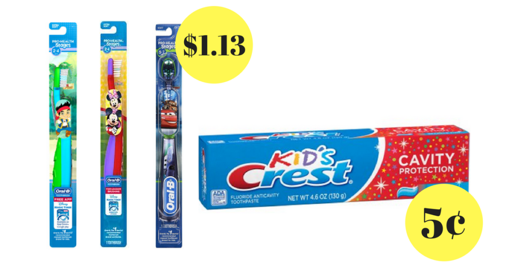 Kids Crest Toothpaste, 5¢ at Target Southern Savers