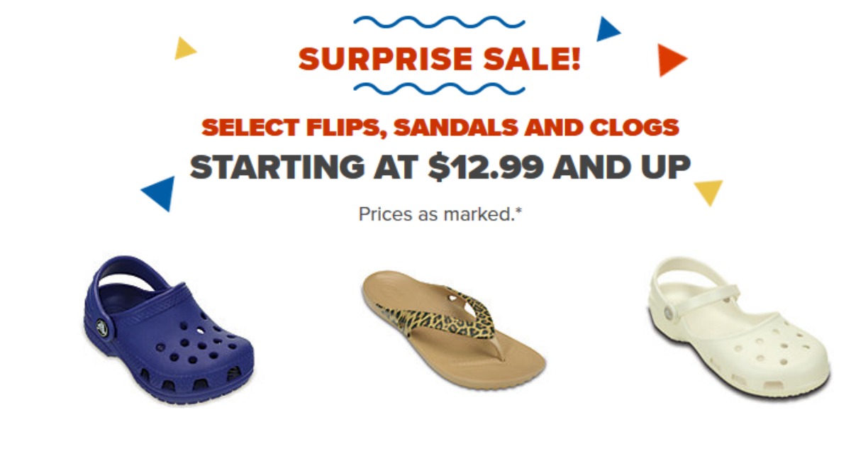Crocs Surprise Sale | Styles Starting at $12.99 :: Southern Savers