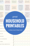 Household Printable Checklists :: Southern Savers