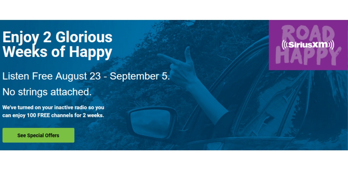 100 Free SiriusXM Channels Southern Savers