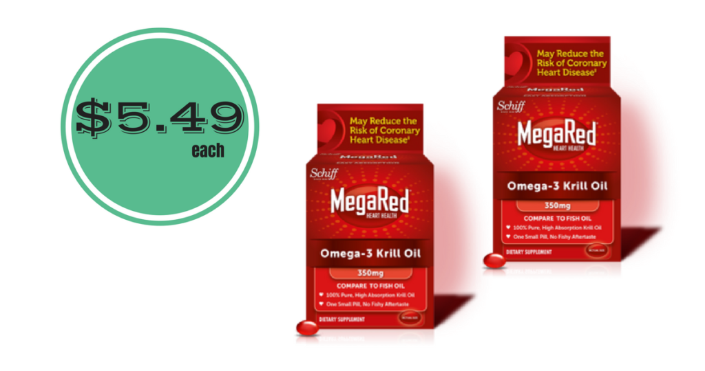 MegaRed Krill Oil, Over 50 off at Rite Aid Southern Savers