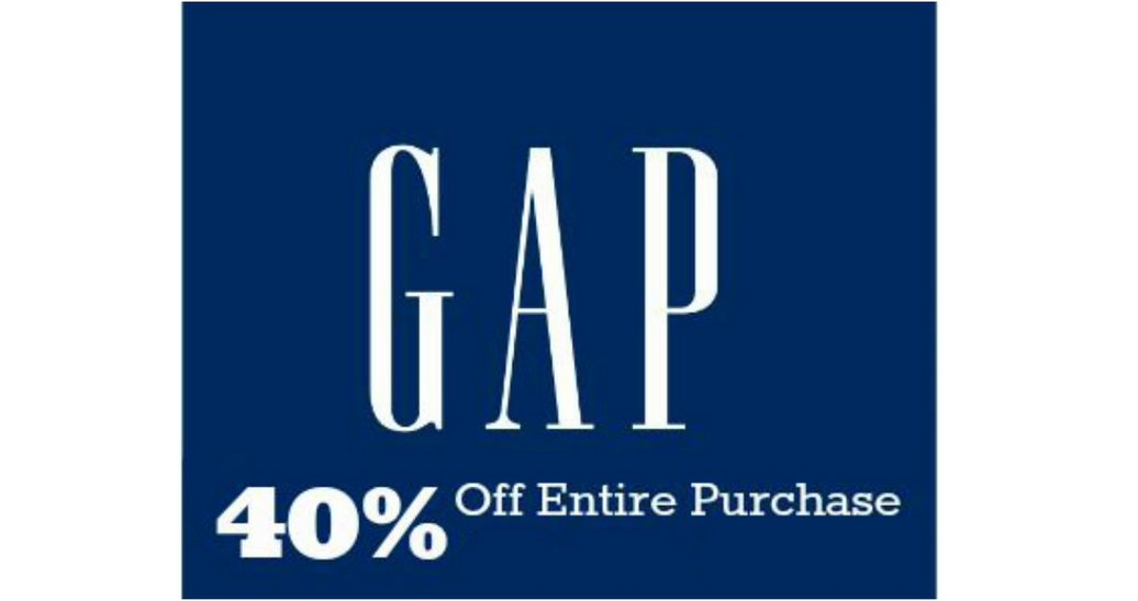 Gap Coupon Code 40 Off Your Purchase Southern Savers
