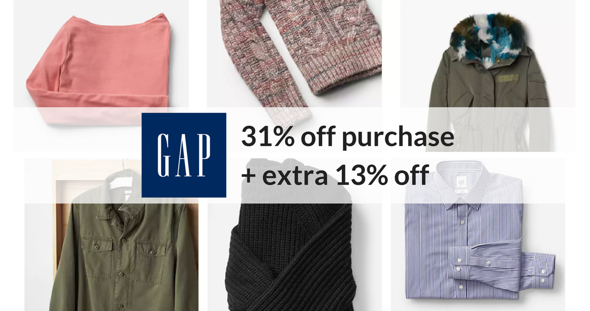 Gap Sale 31 Off + 13 Off Purchase Southern Savers