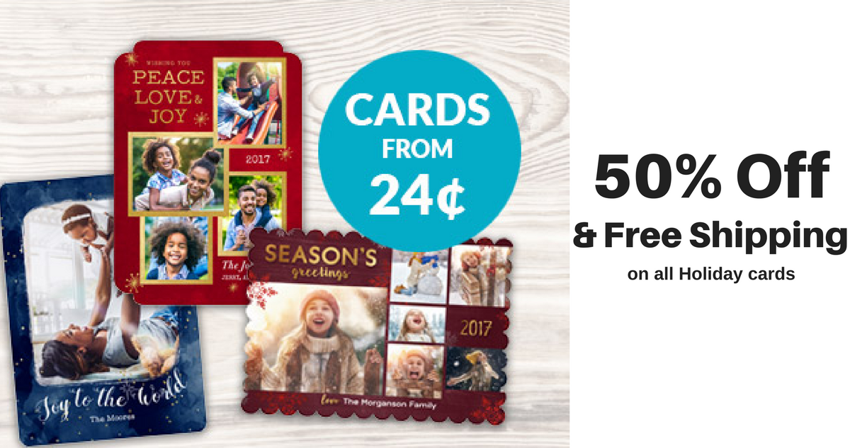 50 Off Christmas Cards + Free Shipping Southern Savers
