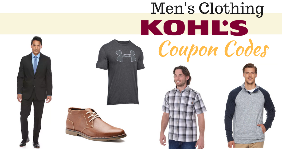 Kohl's Deals 10 off Men's Clothing & More Southern Savers