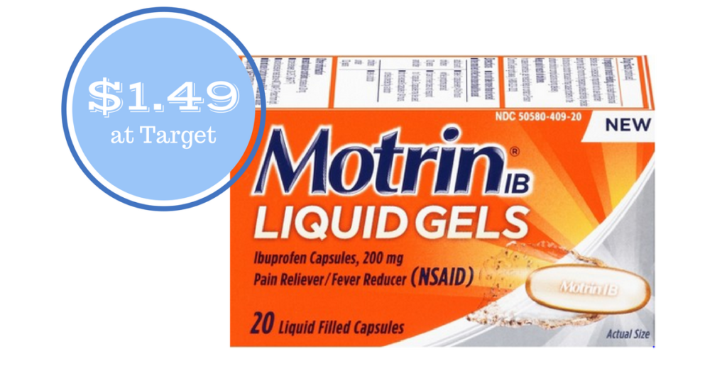 Motrin Liquid Gels, 1.49 at Target Southern Savers