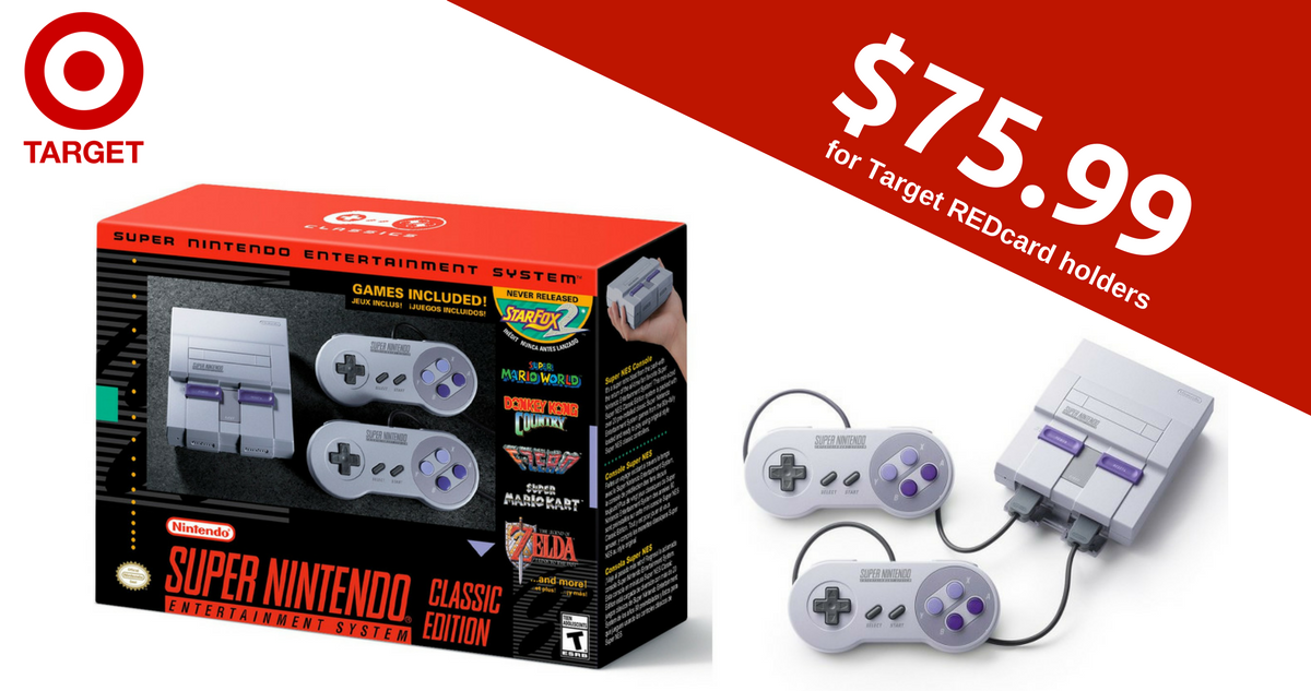 Target REDcard Holders: Nintendo Super NES Classic Edition, $75.99 ::  Southern Savers