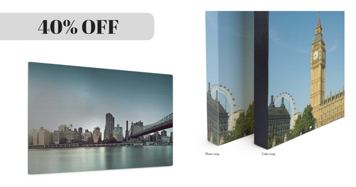 40 Off Photo Canvases and Aluminum Prints + Free Shipping Southern