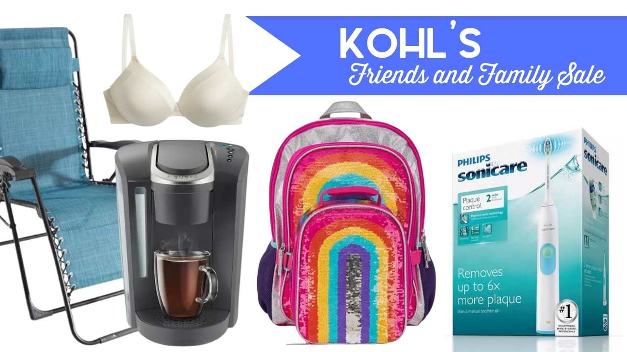 kohl's friends and family sale