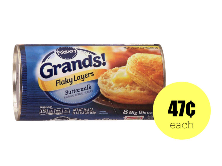 Pillsbury Grands! Biscuits, 47¢ Per Can Southern Savers