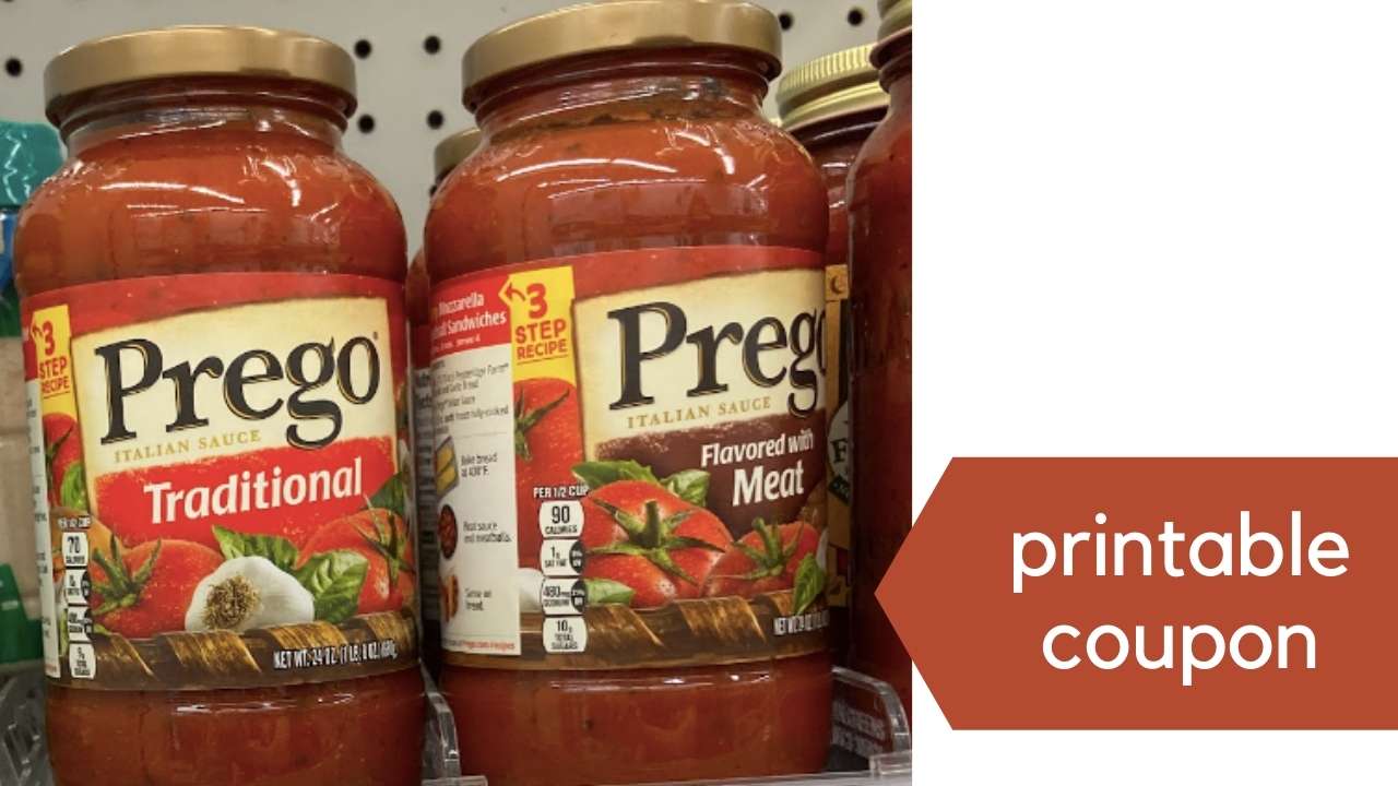 New Prego Coupon 1.25 Pasta Sauce at Harris Teeter Southern Savers