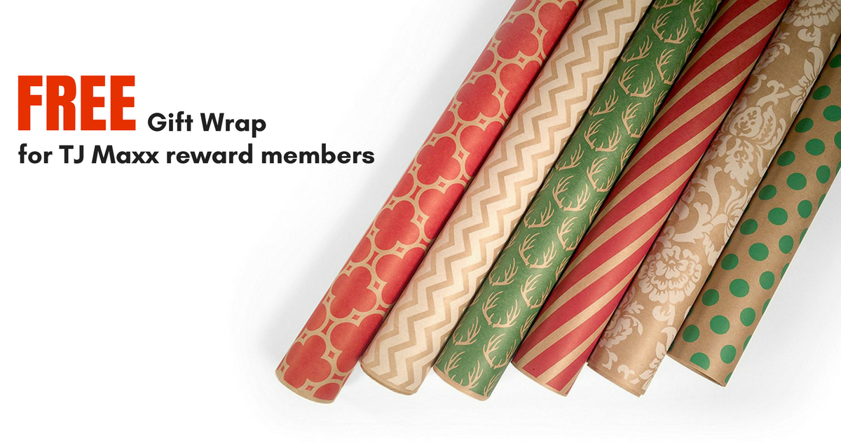 TJ Maxx Deal FREE Gift Wrap for Rewards Members Southern Savers