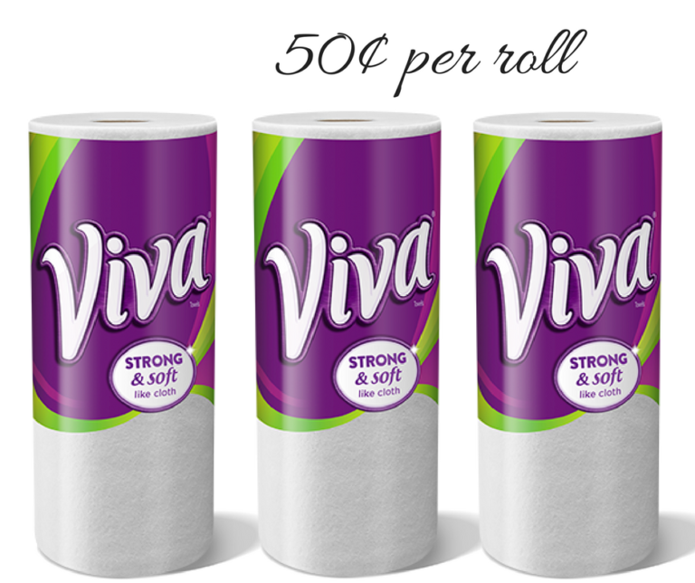 Viva Paper Towels, 50¢ Per Roll :: Southern Savers