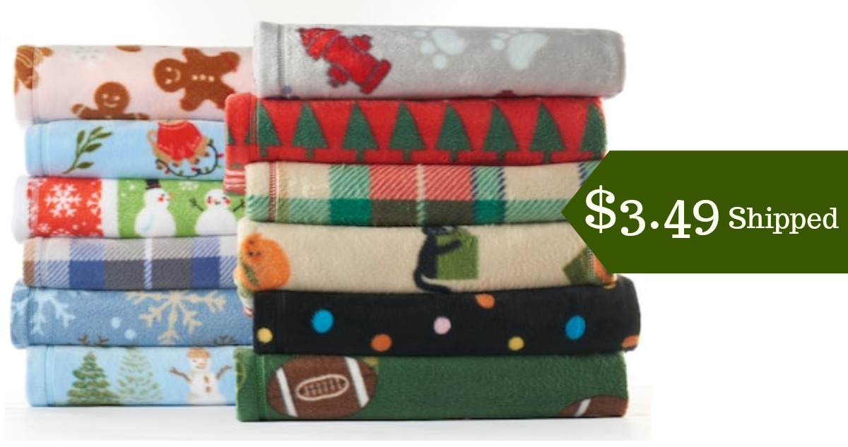 St. Nicholas Fleece Throws for 3.49 Shipped Southern Savers
