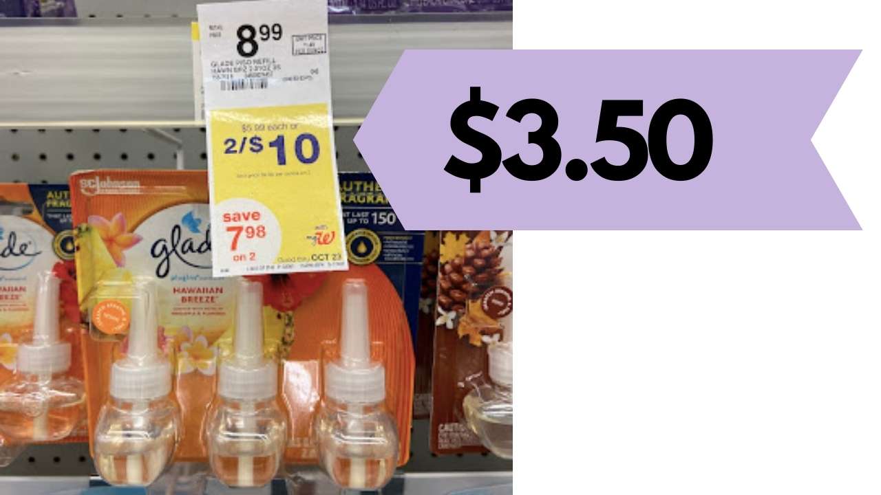 Glade Coupon 3.50 Oil Warmers Southern Savers