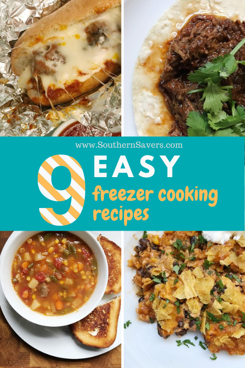 Freezer cooking fans! Here are 9 easy freezer cooking recipes that will help you save time in the kitchen. Make sauces, casseroles, and more.