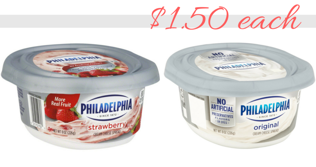 Philadelphia Cream Cheese Coupon Makes it 1.50 Per Container