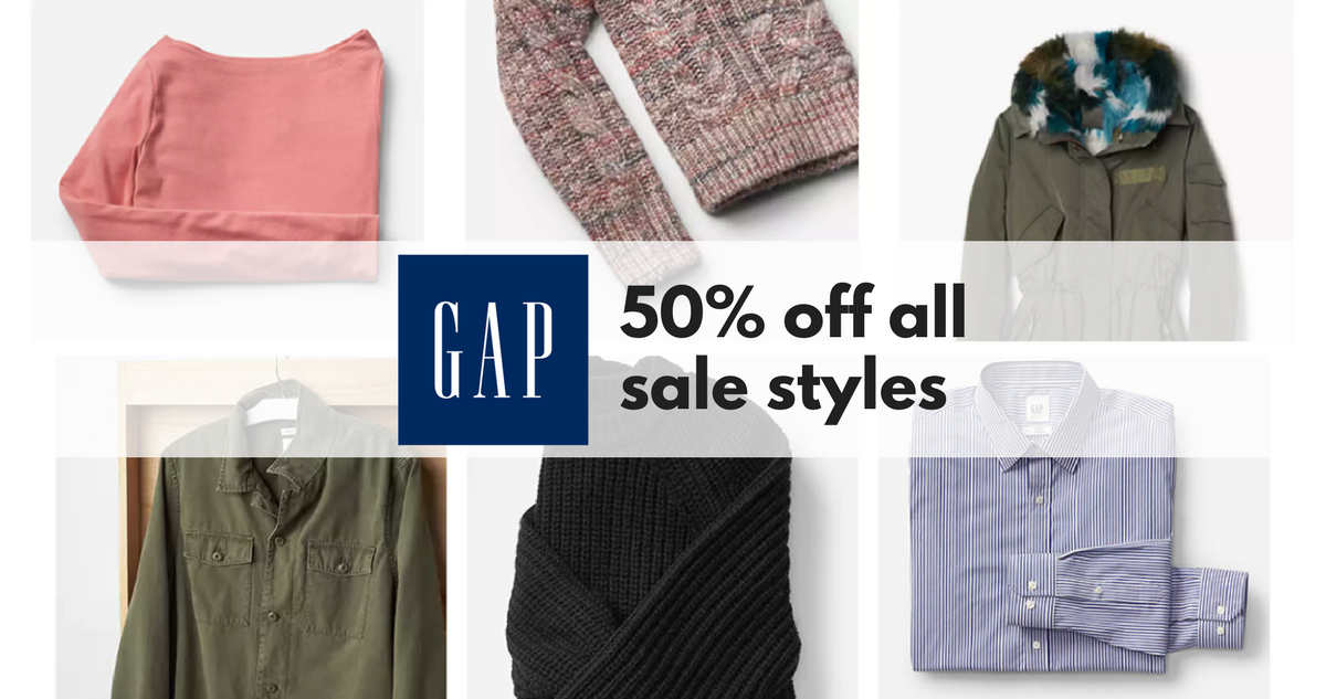 Gap Promo Codes FREE Shipping + 50 Off All Sale Styles Southern Savers
