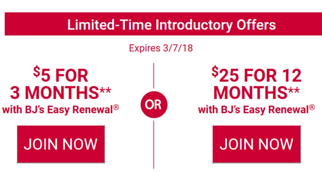 BJ's 3Month Membership for 5 Southern Savers