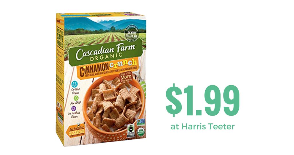 Cascadian Farm Cereal, $1.99 at Harris Teeter :: Southern Savers