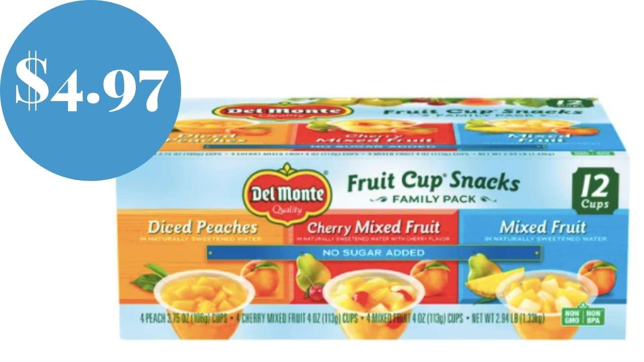 Kroger eCoupon Get Up to 5 Packs of 12ct Dole Fruit Cups for 4.97